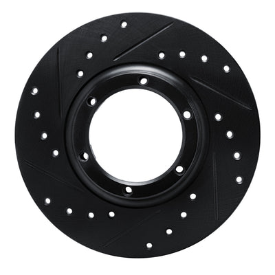 R1 71-83 Renault R15 Front Left Rear Left Drilled & Slotted Black Brake Rotor