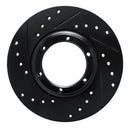 R1 71-83 Renault R15 Front Left Rear Left Drilled & Slotted Black Brake Rotor