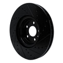 R1 18-25 Audi S4 Front & Rear Drilled & Slotted Black Brake Rotor Set