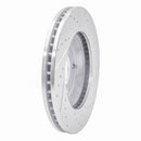 R1 05-05 Buick Park Avenue Front Left Drilled & Slotted Silver Brake Rotor