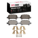 DFC 02-08 Toyota Solara Rear Drilled & Slotted Geoperformance Rotors 5000 Advanced Pads w/Hardware