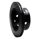 R1 02-06 Dodge Sprinter 3500 Rear Right Drilled & Slotted Black Brake Rotor