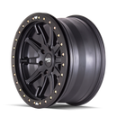 Dirty Life 9304 DT-2 20x9 / 6x135 BP / 12mm Offset / 87.1mm Hub Matte Black Wheel - Beadlock