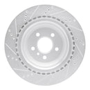 R1 13-19 Mercedes-Benz GLS350d Front & Rear Drilled & Slotted Silver Brake Rotor Set