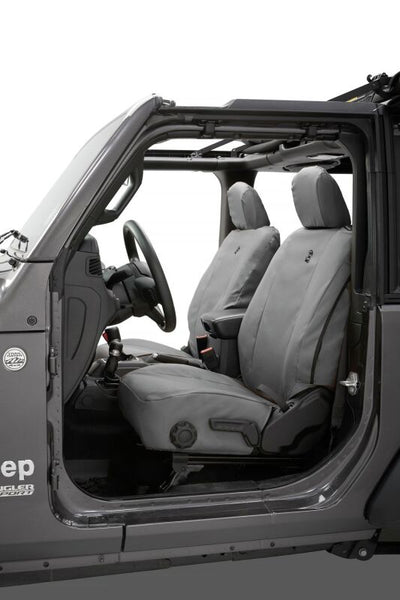 Bestop 20-23 Jeep Gladiator / 18-2023 Wrangler JL 4-Door Front Seat Covers (Charcoal)