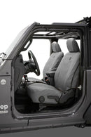 Bestop 20-23 Jeep Gladiator / 18-2023 Wrangler JL 4-Door Front Seat Covers (Charcoal)
