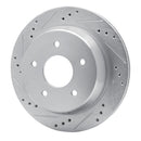 R1 98-05 Chevrolet S10 Front & Rear Drilled & Slotted Silver Brake Rotor Set