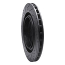 R1 04-11 Cadillac CTS Rear Right Drilled & Slotted Black Brake Rotor