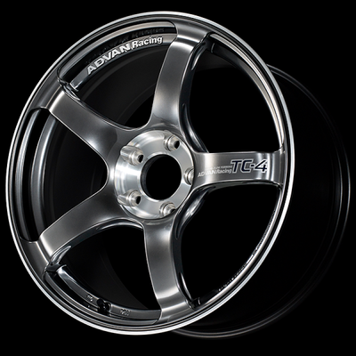 Advan TC-4 SE 17x8.0 / +45 Offset / 5x114.3 / 73mm Bore / Racing Hyper Black and Diamond Cut