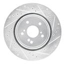 R1 15-20 Acura TLX Front & Rear Drilled & Slotted Silver Brake Rotor Set