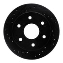R1 88-00 Cadillac Escalade Front Drilled & Slotted Black Brake Rotor Set