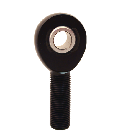 QA1 A Series Endura Rod End - Male/Left Hand - .5in Bore x 5/8-18 - Black Aluminum