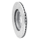 R1 01-10 Chrysler PT Cruiser Front Right Drilled & Slotted Silver Brake Rotor