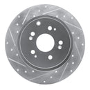 R1 06-14 Honda Ridgeline Front & Rear Drilled & Slotted Silver Brake Rotor Set