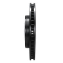 R1 07-17 Buick Enclave Front Right Drilled & Slotted Black Brake Rotor