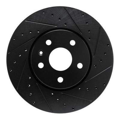 R1 19-25 Buick Envision Front Right Drilled & Slotted Black Brake Rotor