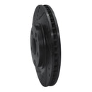 R1 99-07 Lexus ES330 Front Left Drilled & Slotted Black Brake Rotor