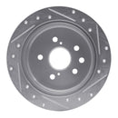 R1 06-15 Lexus IS250 Front & Rear Drilled & Slotted Silver Brake Rotor Set