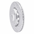 R1 90-92 Mercedes-Benz 300E Front Right Drilled & Slotted Silver Brake Rotor