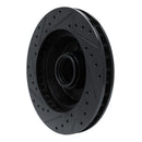R1 74-84 Chrysler Imperial Front Right Drilled & Slotted Black Brake Rotor