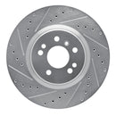 R1 06-12 Mercedes-Benz ML320 Front Drilled & Slotted Silver Brake Rotor Set