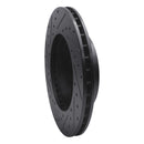 R1 99-04 Jeep Grand Cherokee Front Right Drilled & Slotted Black Brake Rotor