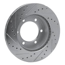 R1 95-04 Toyota 4Runner Front Right Drilled & Slotted Silver Brake Rotor