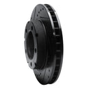 R1 80-93 Dodge Ramcharger 4WD Front Left Drilled & Slotted Black Brake Rotor