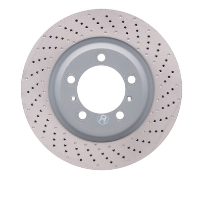 DFC 12-16 Porsche 911 Right Front Drilled Hi-Carbon Alloy Geomet Coated Rotor