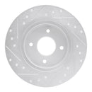 R1 84-85 Nissan 300ZX Front & Rear Drilled & Slotted Silver Brake Rotor Set