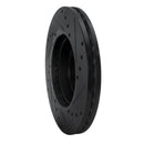 R1 89-90 Nissan 300ZX Front Left Drilled & Slotted Black Brake Rotor