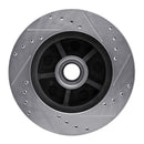 R1 1988-1991 Chevrolet C1500 Front Right Drilled & Slotted Silver Brake Rotor