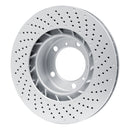 DFC 09-23 Porsche 718 Cayman Right Front Drilled GeoSPEC Coated Rotor