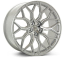 Vossen HF-2 22X10.5 / 5X120 / ET38 / Deep / 72.56 - Silver Polished Wheel