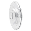 R1 11-25 Buick Encore GX Front Right Drilled & Slotted Silver Brake Rotor