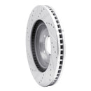 R1 06-16 Buick Lucerne Front Right Drilled & Slotted Silver Brake Rotor