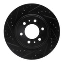 R1 12-20 Ford F-150 Front & Rear Drilled & Slotted Black Brake Rotor Set