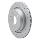 R1 95-02 BMW Z3 Left Rear Drilled & Slotted Geo-Carbon Rotor