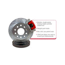 Baer Brakes Dana 60 & Mopar 8-3/4in Car Rear Housing Ends 10.5in Classic Series Rear Brake Kit - Red