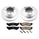 Power Stop 99-02 Ford E-350 Econoline Club Wagon Front & Rear Z17 Evolution Coated Brake Kit