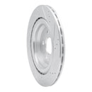R1 17-25 Tesla Model 3 Rear Left Drilled & Slotted Silver Brake Rotor