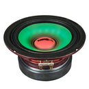 DS18 6.5in 250 Watts RMS 4ohm Mid Range Loudspeaker w/Translucent Dust Cap and Cone w/RGB LED Lights