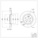 DFC 18-25 Honda Odyssey Rear Brake Rotor