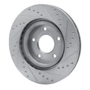 R1 07-24 Chrysler 200 Front Drilled & Slotted Silver Brake Rotor Set
