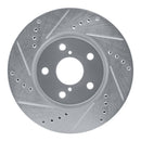 R1 92-10 Lexus GS300 Front Drilled & Slotted Silver Brake Rotor Set