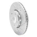 R1 92-08 Audi A6 Quattro Front Right Drilled & Slotted Silver Brake Rotor