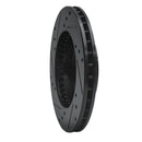 R1 92-96 Honda Prelude Front Right Drilled & Slotted Black Brake Rotor
