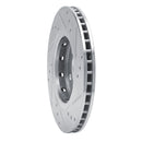 R1 00-06 Audi TT Quattro Rear Drilled & Slotted Silver Brake Rotor Set