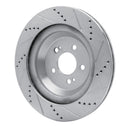 R1 14-21 Mercedes-Benz Maybach S560 Rear Drilled & Slotted Silver Brake Rotor Set