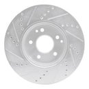R1 01-11 Chrysler Crossfire Front & Rear Drilled & Slotted Silver Brake Rotor Set